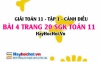 Giải bài 4 trang 20 Toán 11 tập 1 SGK Cánh Diều